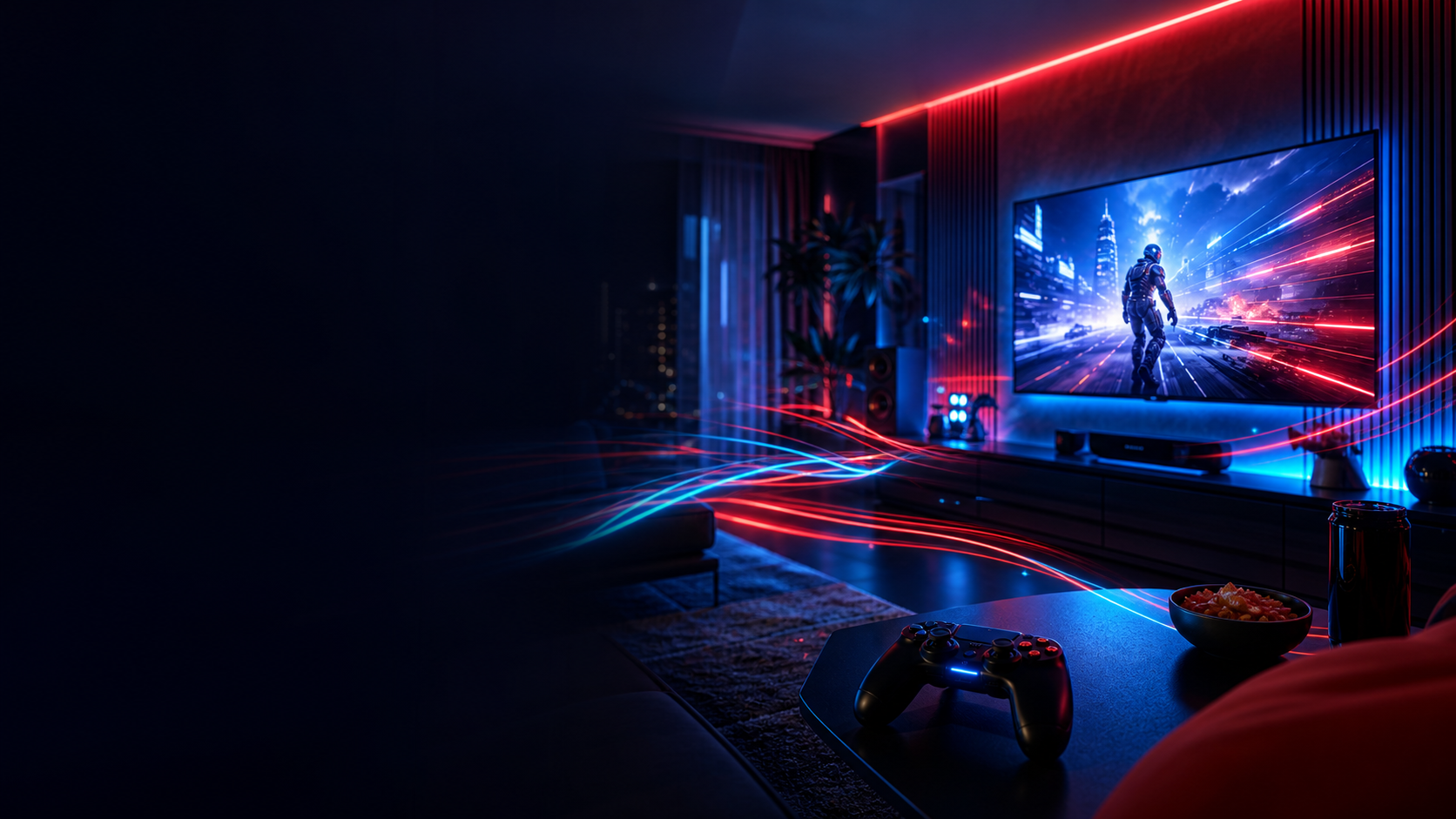 Fundo visual gamer para campanha TPPulse